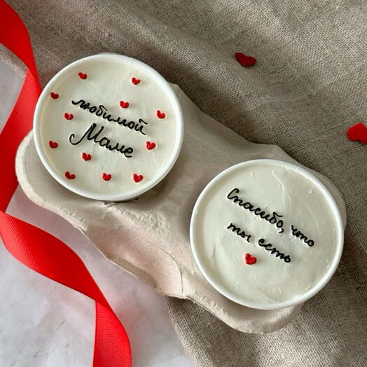 Бенто-торт в стакане для мамы / cake to go без сахара