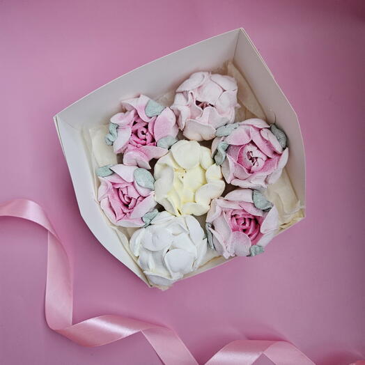 Зефирные пионы в подарок маме, подруге, девушке, сестре