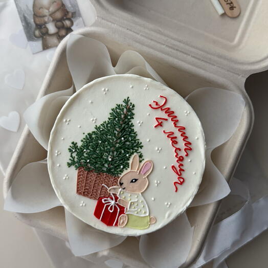 Бенто «зайка под елкой»