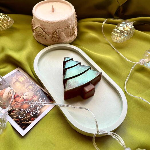 Шоколад с дубайской начинкой елочка 🌲