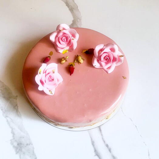 Муссовый торт Вишня-ваниль-Боб Тонка на день рождения, к чаю, в подарок - в наличии (возможно нанести вашу надпись)