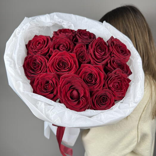 Красные розы (15 шт) ♥️