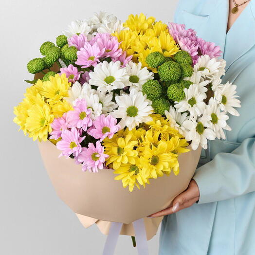 Кустовые хризантемы микс