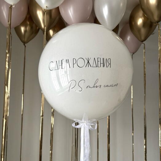 Набор шаров на день рождения для девушки