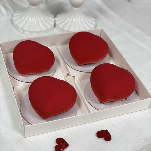 Муссовое пирожное сердце