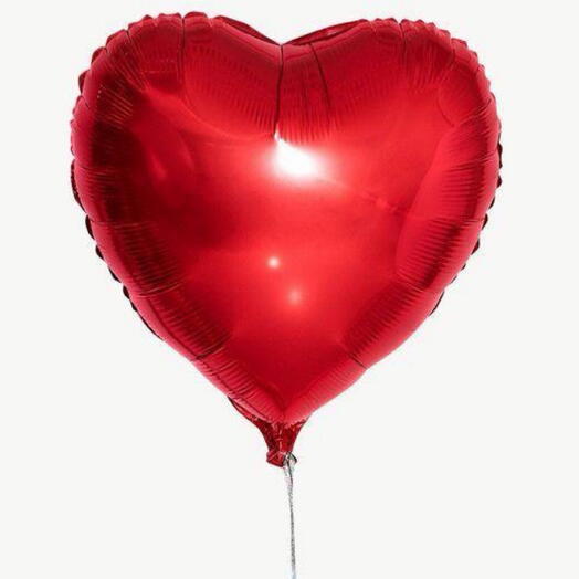 Воздушный шар Красное сердце