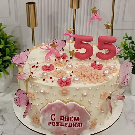 Торт на 55 лет женщине