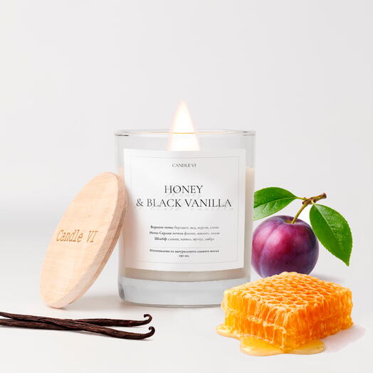 Свеча ароматическая «Honey and black vanilla 190 мл