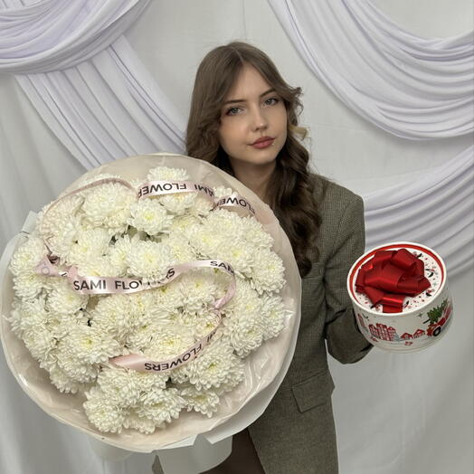 Хризантема Алтай 15шт+ рафаэлло