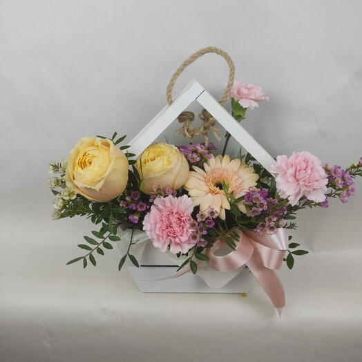 Цветы в ящике " С добрым утром "