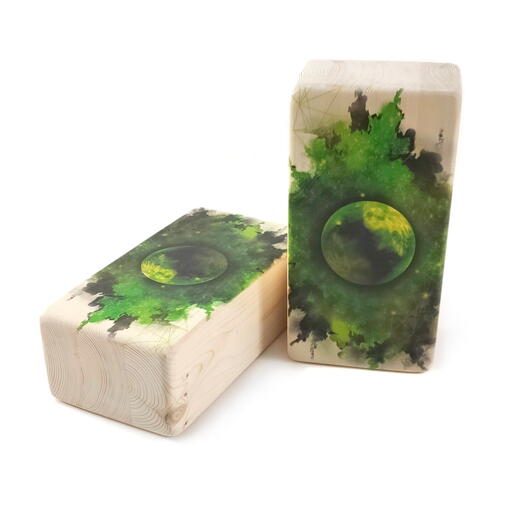 Блок для йоги кубик кирпич Earth Elements Collection 2 шт