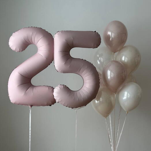 Шары цифры. Шары на день рождения девушке. Шары 25, для сестры, коллеги