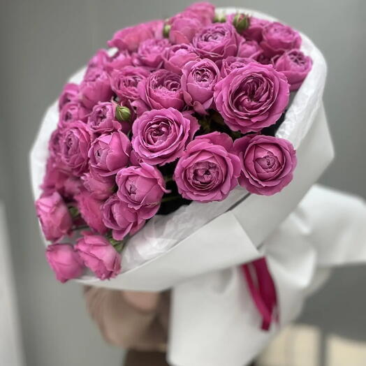 Букет пионовидных нежных роз 💗🌸