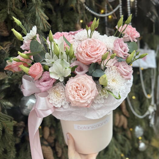 Коробка с цветами «Цветочный Шёпот»🌸