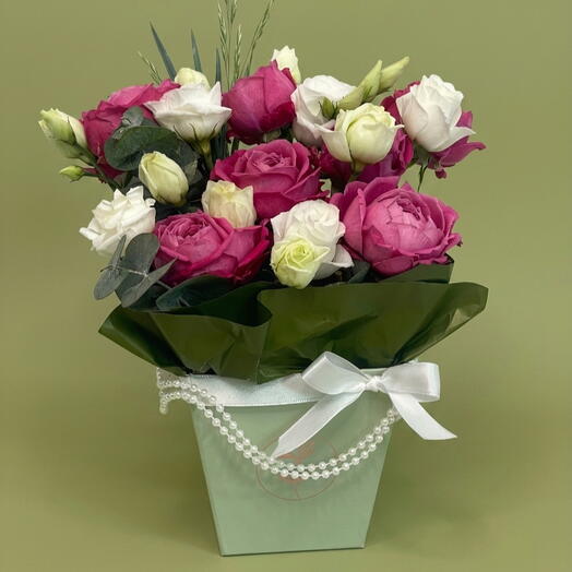 Композиция «Сердце темной розы «(Cuore di Rosa Scura)