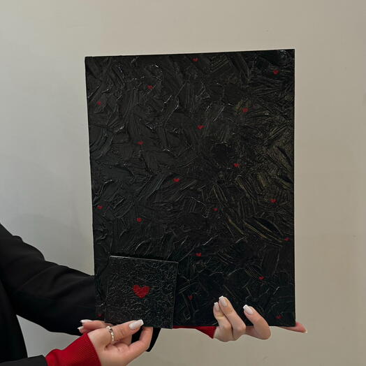 Текстурная картина «black red»