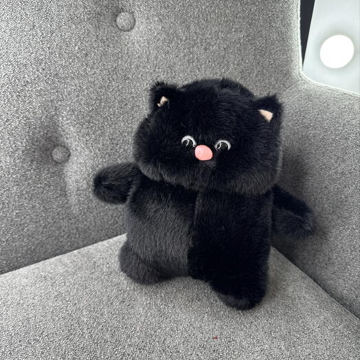 Мягкая игрушка «Чёрный котёнок🐱»