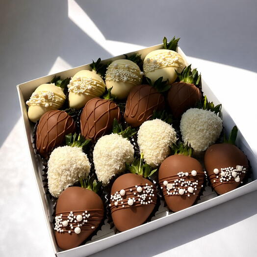 Classic Belgian Chocolate Strawberry Box