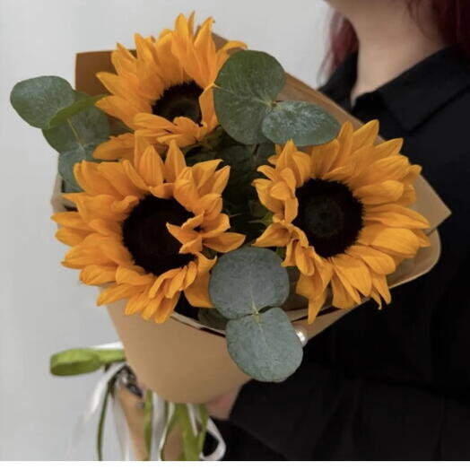 🌻Лето в ладонях (3 подсолнуха) 🌻