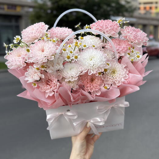 Сумочка с хризантемой и танацетумом Maxi🎀