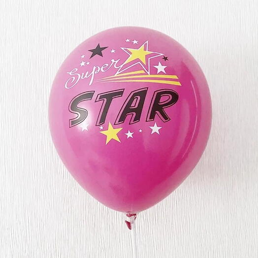 Латекс. Шар: "Super star" (с гелием)