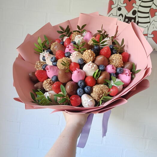 Ягодный восторг в шоколаде🍓🍰Букет с Клубникой в шоколаде