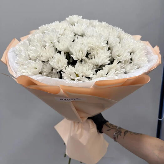 WOW-букет из кустовых хризантем