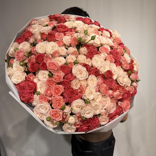 Микс из кустовых роз
