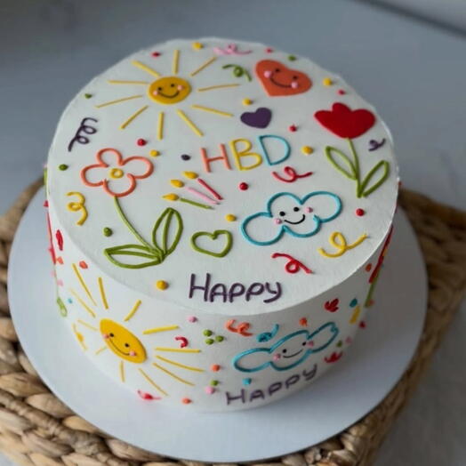 Бенто-торт HBD