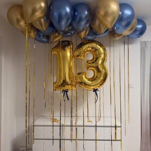 Воздушные шары на 13 лет