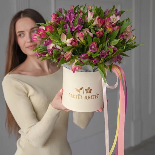 Альстромерия МИКС в коробке (17шт)