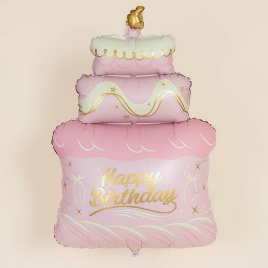 Шарик гелиевый тортик 🎂