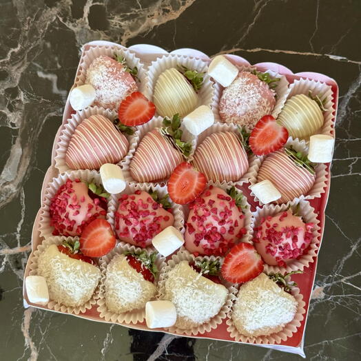 Клубника в шоколаде «фламинго»