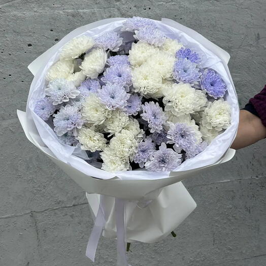 Букет из хризантем "Утро в Провансе"