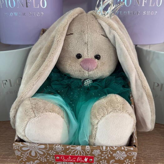 Игрушка мягконабивная Зайка Ми с короной