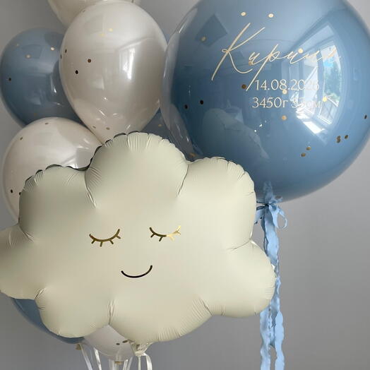 ☁️ Набор «Облачко» со стеклянным шаром — на выписку