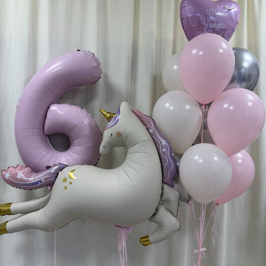 Шары девочке на 6 лет