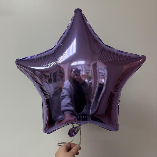 Фольгированный шар звезда💜