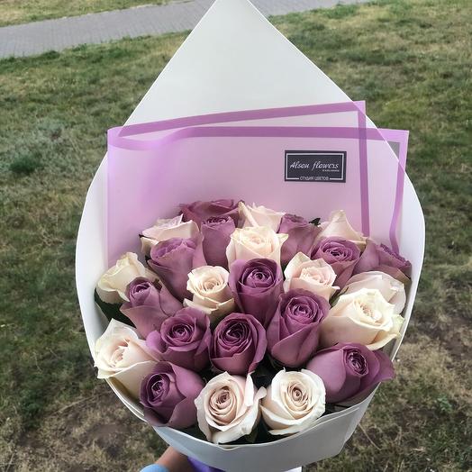 Стильный микс сиренево белый