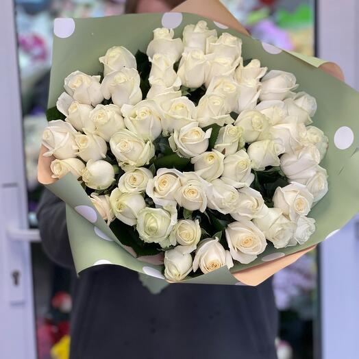 Букет из белых роз