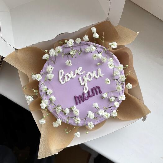 Tender cake for mom
