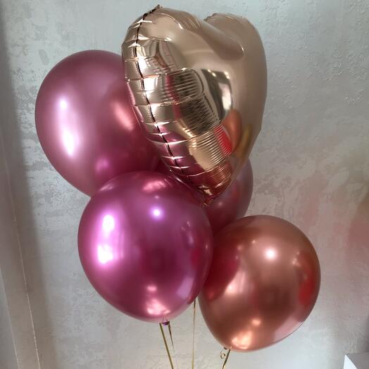 I love you pink 5 шт