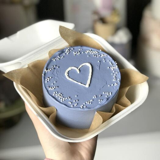 Бенто - торт С белым сердечком