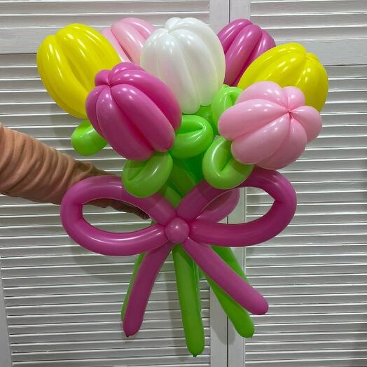Букет из 7 шаров Тюльпанов