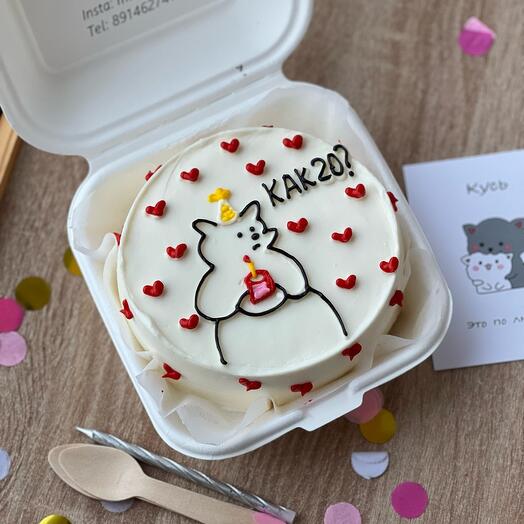 Бенто торт с мишкой