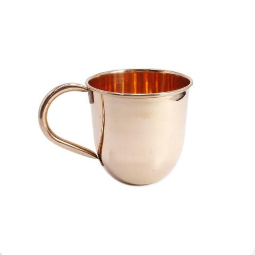 Copper mug with handle for infusing copper water 8.5