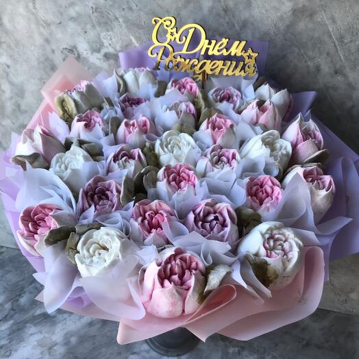 Зефирные цветы на др