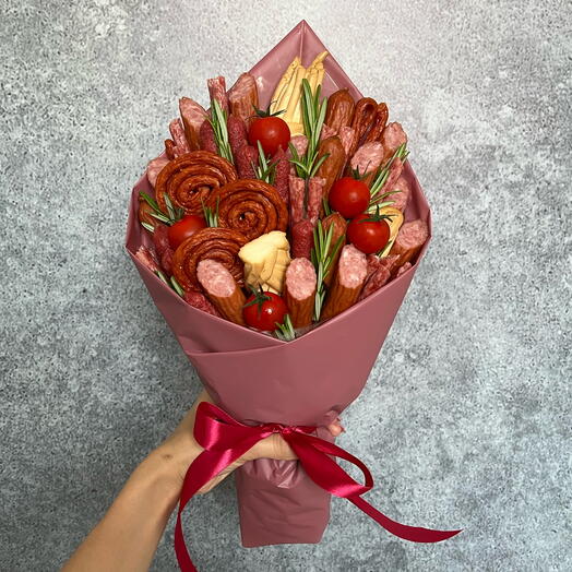 Мясной букет для девушки Букет мужчине