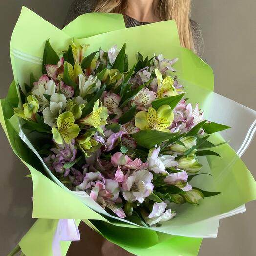 Микс альстромерий 19 шт