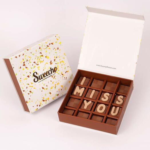I Miss You Chocolates By Sweecho